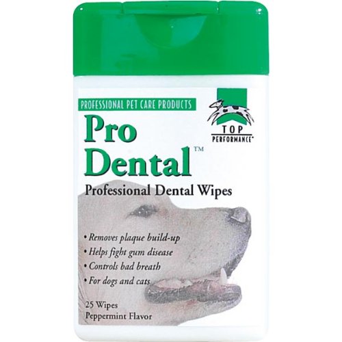 Top Performance ProDental Professional Dog and Cat Wipes, 70-Pack