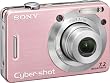 Sony Cybershot DSCW55 7.2MP Digital Camera with 3x Optical Zoom (Pink)
