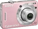 Sony Cybershot DSCW55 7.2MP Digital Camera with 3x Optical Zoom (Pink)