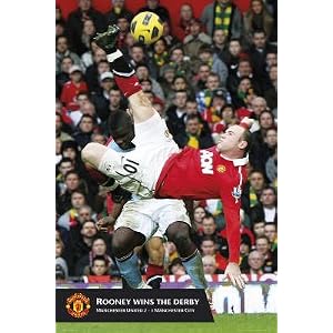 Wayne Rooney Goal Manchester United FC Poster