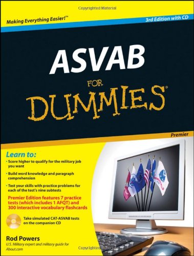 ASVAB For Dummies - Premier 3rd Edition