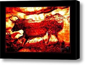 Red Bull Canvas Print / Canvas Art - Artist Angela Treat Lyon