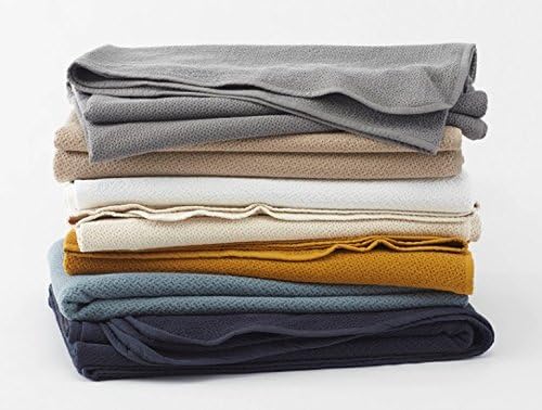 Coyuchi Organic Cotton Honeycomb Weave Blanket (Throw, Ivory)