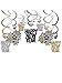 Amscan Rocking New Year Party Hanging Swirl Decorations, Black/Gold/Silver, Foil, Pack of 30 Party Supplies