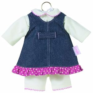 Denim Dress, fits 12 inch baby dolls by Corolle