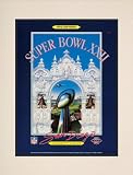 Matted 10.5 x 14 Super Bowl XXII Program Print | Details: 1988, Redskins vs Broncos