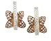 Pink Diamond Butterfly Hoops