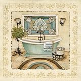 Spa Vacation I Art Poster Print by Charlene Winter Olson, 12x12