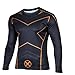 Afoxsos Men's Long Sleeves Crewneck Super Hero The Flash T-Shirt