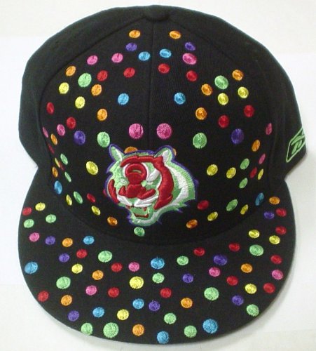 Cincinnati Bengals Polka Dots Fitted Reebok Hat Size 8