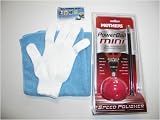 Mothers Mini PowerBall with 10" Extension plus Bonus Microfiber Towel and Microfiber Glove