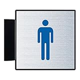 大建プラスチックス 男女マーク(突出型) 150角(ブラック) 男 5072SSBG