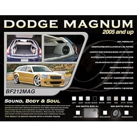 BassForms BF212MAG(R) 2005 and Up Dodge Magnum 12-Inch Sealed Right Enclosure