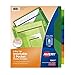 Avery Big Tab Insertable Two-Pocket Plastic Dividers, 8 Multicolor Tabs, 1 Set (11907)