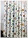 Retro Circles Bath Bathroom Fabric Shower Curtain