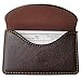 KINGFOM PU Leather Business Card Holder Name Card Case Credit Card Wallet Universal Card Holder with Magnetic Shut Brown(Hold 25 pcs of cards)