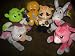 Shrek the Third Plush Set with Shrek, Donkey, Puss N Boots, Gingy, Pink Dronkey, Gray Dronkey