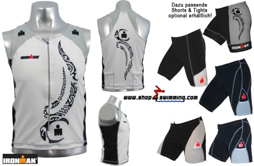 Herren TRI-TOP Ironman Men SL Tri-Zip-Top Tatoo II SZSR