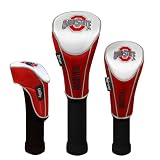 NCAA Ohio State Buckeyes Nylon Headcover (set of 3) Driver, Fairway, Utility