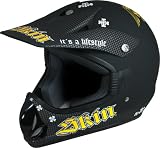 SKIN Offroad Helmet DOT Black / Yellow Adult