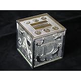 Silver ABC Baby Block Bank by