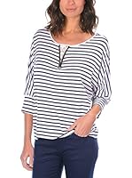 Bleu Marine Blusa (Blanco)