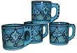 Le Souk Ceramique Sabrine Design Coffee Mugs, Set of 4