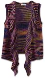 KC Parker Girls 7-16 Space Dye Waterfall Cardigan Sweater