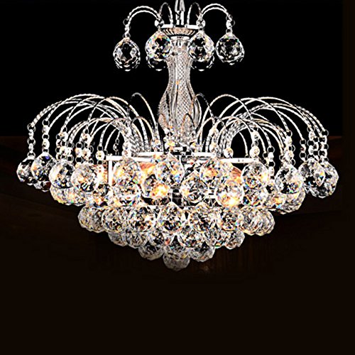 LightInTheBox European-Style Luxury 3 Light Chandelier With Crystal Balls, Ceiling Light Fixture with Bulb Included fit for Dining Room, Bedroom, Living Room