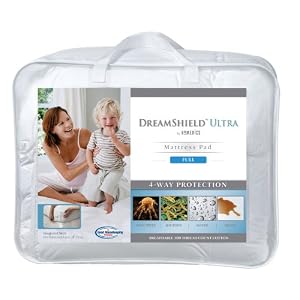 Homedics DreamSheild Pillow Top Mattress Pad, White