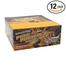 Worldwide Pure Protein High Protein Bar, Chocolate Peanut Butter, 2.75-Ounce Bars (Pack of 12)