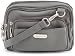 Baggallini Triple Zip Bagg,Pewter,One Size