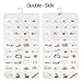 DonYeco 1-Pack Hanging Jewelry Organizer 80-Pocket Dual-sided Jewelry Storage for Earring Necklace Bracelet Ring and more, White