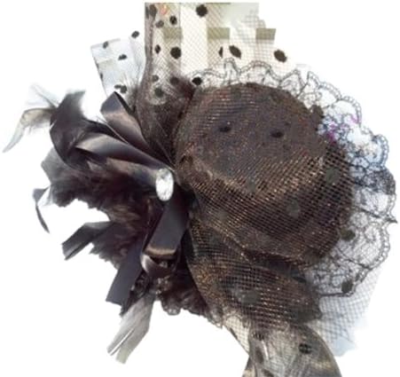 Spikerking Women's Fascinators Shining Feathers Chuck Decoration Small Hat