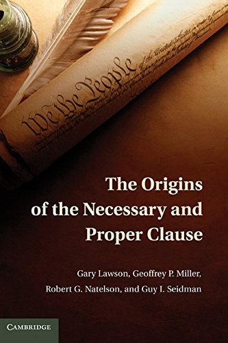 the origins of the necessary and proper clause