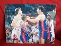 Detroit Pistons Legend Bill Laimbeer Autographed 8x10 Photo, Proof Photo of Bill Signing for Us.