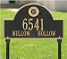 Oakland Athletics Black and Gold Personalized Address Lawn Plaque