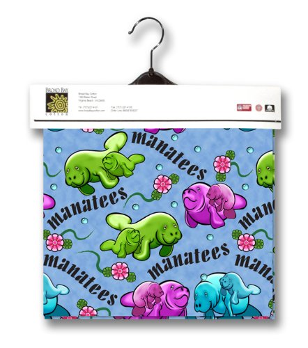 CUTE Manatee Fabric 2yds 54 in Wide 100 COTTON Sewing Material For Quilt Apparel or Projects 100 COTTON Sewing Material For Quilt Apparel or Projects- Top Rated Quality 22 more FABRIC than 44 in width
