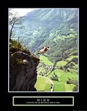 Risk: Cliff Jumper Art Print Art Poster Print, 22x28