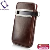 CAPDASE iPhone 3G & 3GS Smart Pocket Callid, Brown スマートポケット レザーケース コールID ブラウン SLIH3G-S389の画像