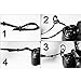 Eggsnow Camera Shoulder Strap Universal Vintage Camera Neck Belt Strap for Women Men All DSLR SLR Nikon Canon Sony Olympus Pentax Samsung-White Black