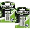 Tecxus Mignon READY TO USE - Batterie 4 x AA NiMH 2300 mAh, 23820