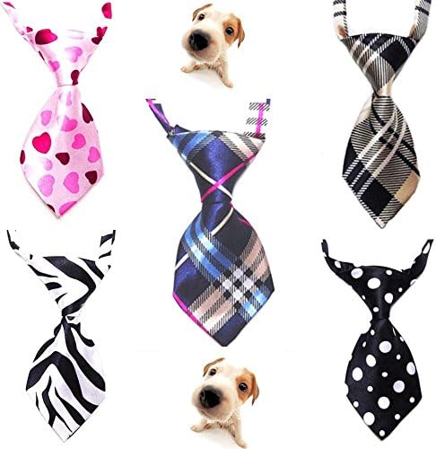 5pcs/pack,Cute Handsome Adjustable Pet Teddy Cat Dog Bow Ties Necktie