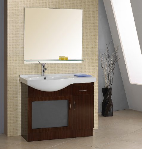 EuroDesign 40 Frosted Glass Red Oak