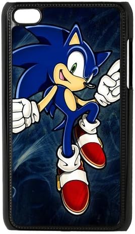 CTSLR Game Sonic the Hedgehog Hard Case Cover Skin for iPod Touch 4 4G 4th Generation- 1 Pack - Black/White - 3- Perfect Gift for Christmas