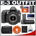 Olympus E-3 Digital SLR Camera with 12-60mm Zuiko Digital ED f/2.8-4.0 SWD Lens + HLD-4 Power Battery Grip + 4GB CF Card + BLM-1 Battery + Case + Cameta Bonus Accessory Kit
