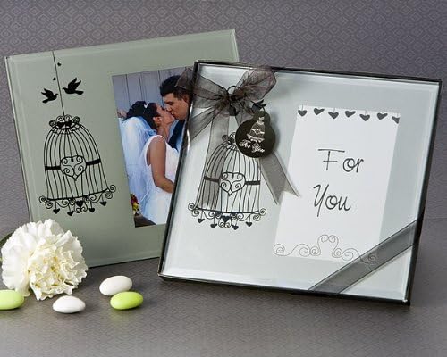 "Love Birds" Bird Cage Photo Frame Favor - - Wedding Favor and Party Favor - Picture Frame Keepsake Gift (Bulk Buy Sale!)
