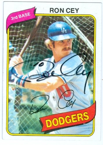 Ron Cey Autographed/Hand Signed MLB Baseball card (Los Angeles Dodgers) 1980 Topps #510 (67)