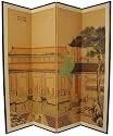 Asian Art & Décor - 72" x 72" Dynasty Courtyard Chinese Privacy Screen Room Divider