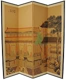 Asian Art & D&eacute;cor - 72" x 72" Dynasty Courtyard Chinese Privacy Screen Room Divider